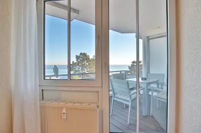 Ein allgemeiner Meerblick oder ein Meerblick von der Ferienwohnung aus