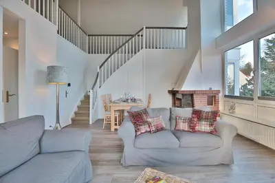 Ein Sitzbereich in der Unterkunft Haus am Seehof 6 Seehof