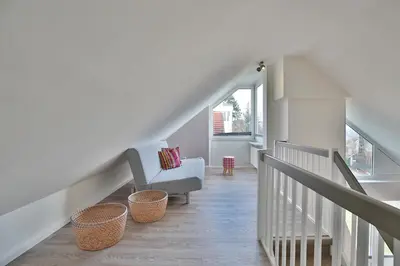 Ein Sitzbereich in der Unterkunft Haus am Seehof 6 Seehof