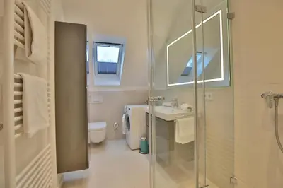 Ein Badezimmer in der Unterkunft Haus am Seehof 6 Seehof