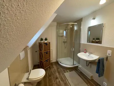 Ein Badezimmer in der Unterkunft Ferienhaus Groß Grönau
