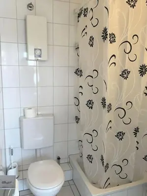 Ein Badezimmer in der Unterkunft Cozy apartment in Luebeck!