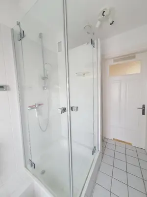 Ein Badezimmer in der Unterkunft Ferienwohnung Stadtvilla - charmante Gemütlichkeit