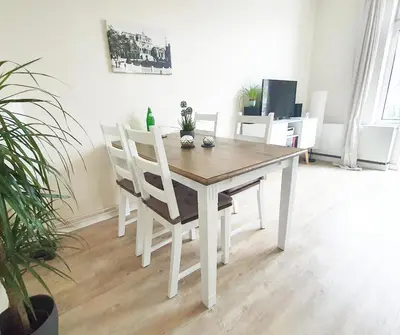 TV/Unterhaltungsangebot in der Unterkunft Ferienwohnung Stadtvilla - charmante Gemütlichkeit