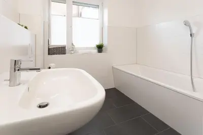 Ein Badezimmer in der Unterkunft Strandidyll 3