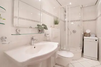 Ein Badezimmer in der Unterkunft Haus Beau Rivage Sundown