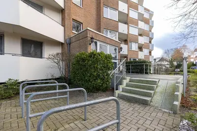 Das Gebäude in dem sich die Ferienwohnung befindet