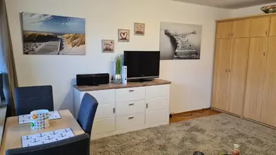 TV/Unterhaltungsangebot in der Unterkunft PEMATRA Ferienwohnung Seeschwalbe