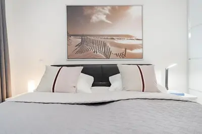 Ein Bett oder Betten in einem Zimmer der Unterkunft Auszeit