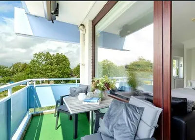 Ein Balkon oder eine Terrasse in der Unterkunft Sunset 24 Seetempel Scharbeutz