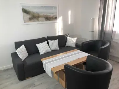 Ein Sitzbereich in der Unterkunft Appartementhaus Müller