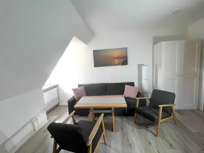 Ein Sitzbereich in der Unterkunft Appartementhaus Müller