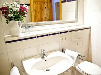Ein Badezimmer in der Unterkunft Ferienwohnung Smilla