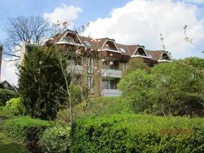 Ein Garten an der Unterkunft Am Kurpark DG. Whg. Nr.22