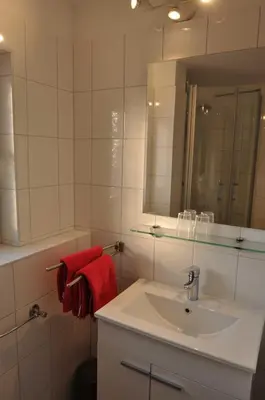Ein Badezimmer in der Unterkunft Appartementhaus Flori