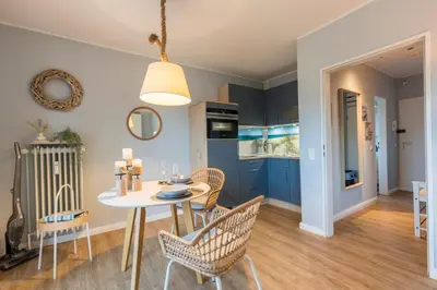 Grundriss der Unterkunft Maritime Wohnung Ostsee mit privatem Seezugang