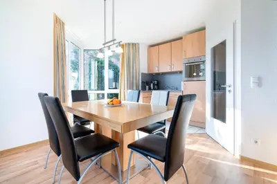 Küche/Küchenzeile in der Unterkunft Wohnpark am Mühlenteich - Appartement 29