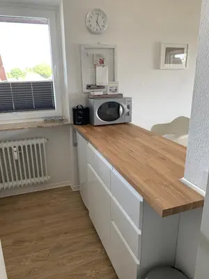 Küche/Küchenzeile in der Unterkunft Apartment am See