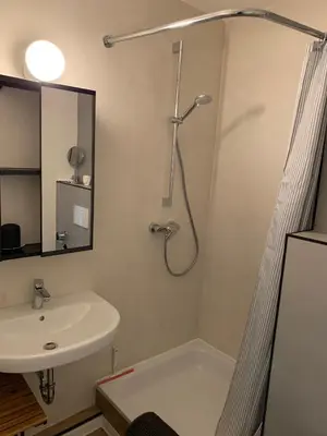 Ein Badezimmer in der Unterkunft Apartment am See