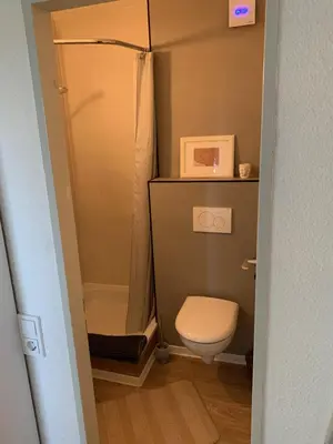 Ein Badezimmer in der Unterkunft Apartment am See