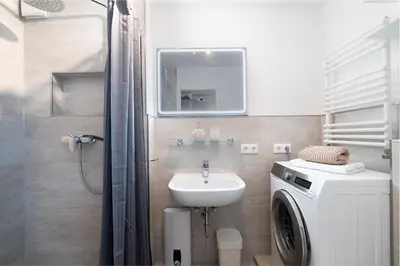 Ein Badezimmer in der Unterkunft Große Freiheit App 15