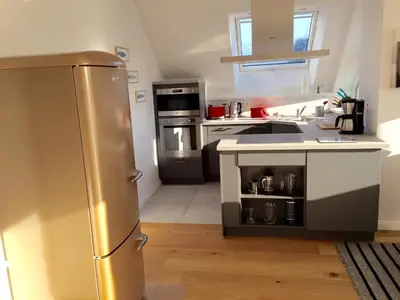Küche/Küchenzeile in der Unterkunft Maison du Port