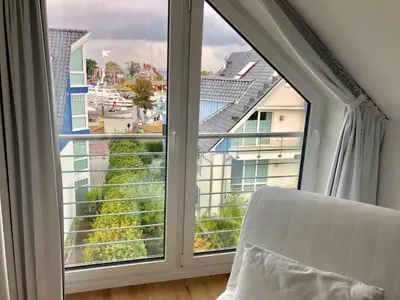 Ein Balkon oder eine Terrasse in der Unterkunft Maison du Port