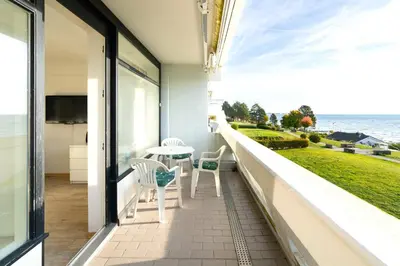Ein Balkon oder eine Terrasse in der Unterkunft Ferienpark Sierksdorf App 103 - Strandlage