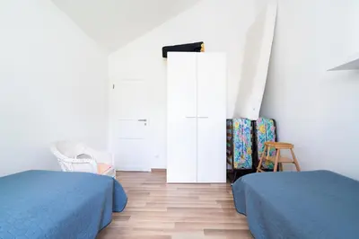 Ein Bett oder Betten in einem Zimmer der Unterkunft Strandpark Sierksdorf H082