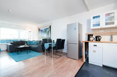 Küche/Küchenzeile in der Unterkunft Panoramic App A02-9 Schick-Lounge