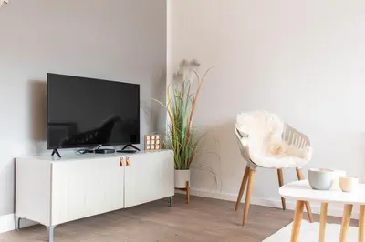 TV/Unterhaltungsangebot in der Unterkunft Ferienwohnung Die Hanse 12