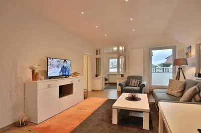 TV/Unterhaltungsangebot in der Unterkunft Hannas Strandhaus App C