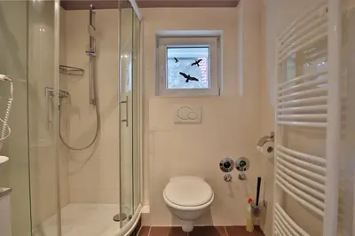Ein Badezimmer in der Unterkunft Hannas Strandhaus Hannas Strandhaus App D