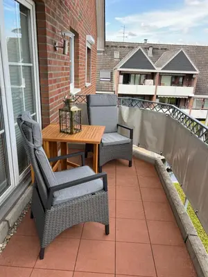 Ein Balkon oder eine Terrasse in der Unterkunft Möwennest 13 Scharbeutz