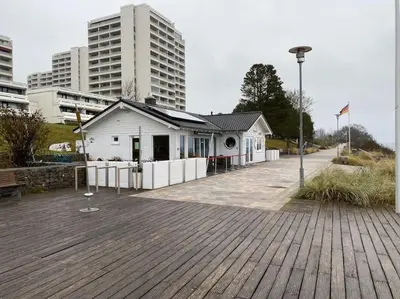 Das Gebäude in dem sich die Ferienwohnung befindet