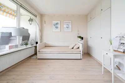 Ein Bett oder Betten in einem Zimmer der Unterkunft Ferienpark Sierksdorf App 734 - Strandlage