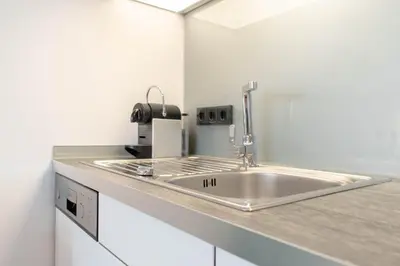 Küche/Küchenzeile in der Unterkunft Ferienwohnung 54 Grad Nord App 8