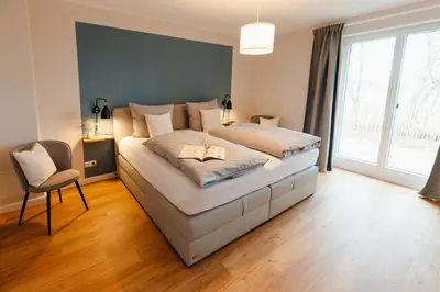 Ein Bett oder Betten in einem Zimmer der Unterkunft Fine Stuuv
