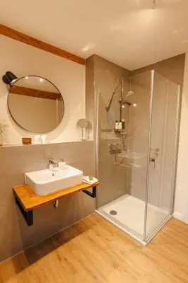 Ein Badezimmer in der Unterkunft Frünn Stuuv