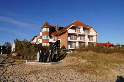 Das Gebäude in dem sich die Ferienwohnung befindet