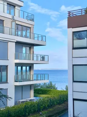 Ein allgemeiner Meerblick oder ein Meerblick von der Ferienwohnung aus