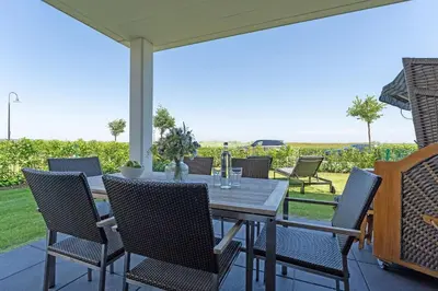 Ein Balkon oder eine Terrasse in der Unterkunft View 91 Strandliebe