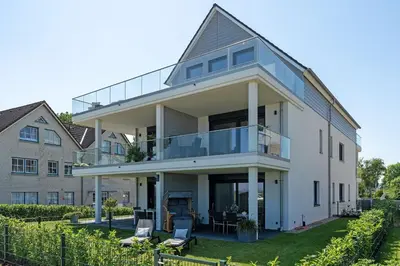 Das Gebäude in dem sich die Ferienwohnung befindet