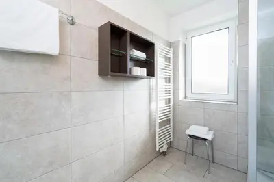 Ein Badezimmer in der Unterkunft Wohnpark am Mühlenteich - Appartement 17