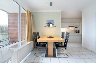 Küche/Küchenzeile in der Unterkunft Wohnpark am Mühlenteich - Appartement 17