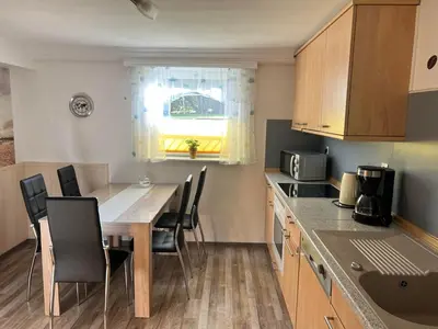 Küche/Küchenzeile in der Unterkunft Ferienwohnung Liss