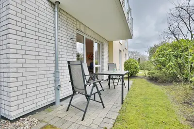Ein Garten an der Unterkunft Wohldkamp 4 Appartement 5