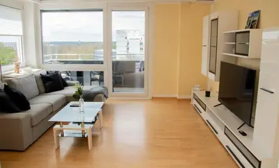 TV/Unterhaltungsangebot in der Unterkunft Apartment am Kurpark