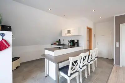 Küche/Küchenzeile in der Unterkunft Haus Strandwinkel Ferienwohnung 
