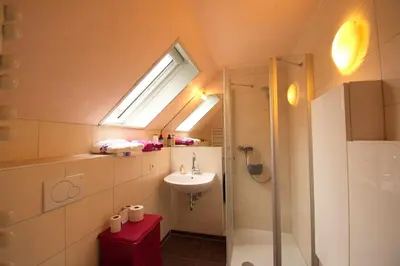 Ein Badezimmer in der Unterkunft Haus Maria